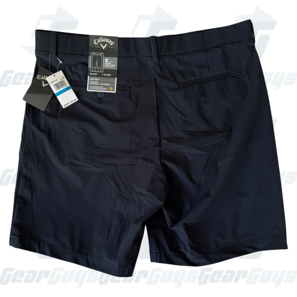 Callaway Men's Black Flat Front Golf Shorts 36”